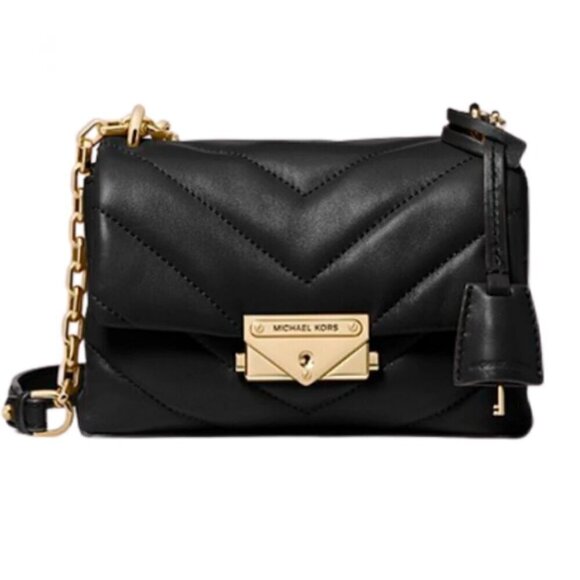 MICHAEL KORS CECE MEDIUM QUILTED LEATHER CONVERTIBLE SHOULDER BAG - Picture 1 of 16